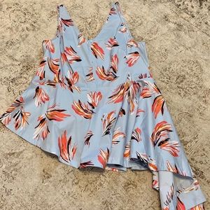 Lane Bryant Sleeveless asymmetrical blouse